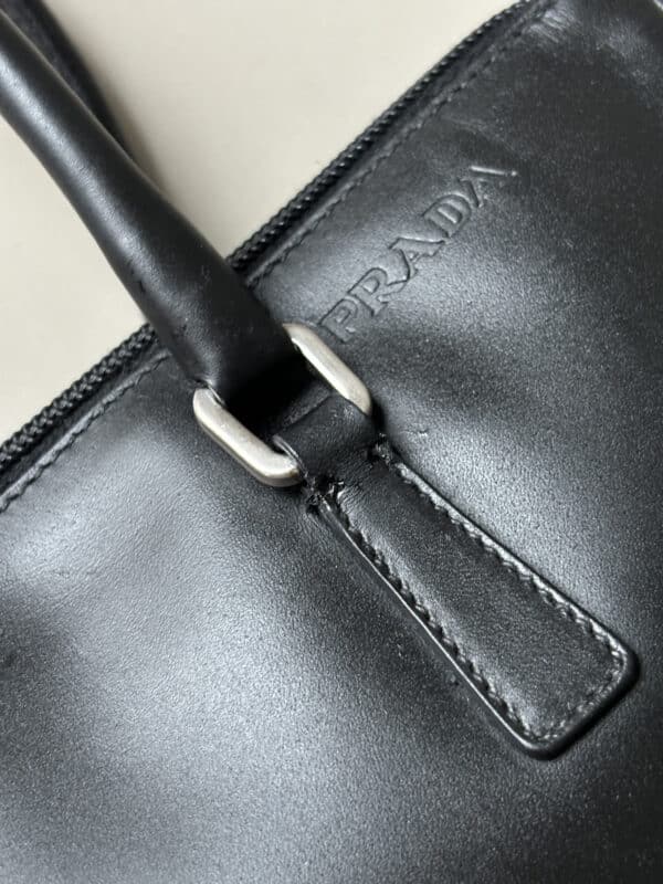 Prada Black Leather Handbag - Image 2
