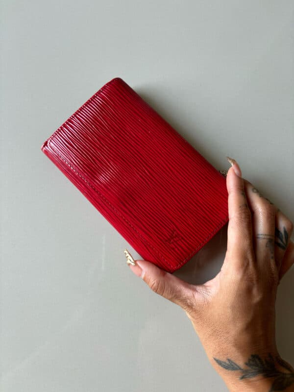 Louis Vuitton Red Epi Tresor