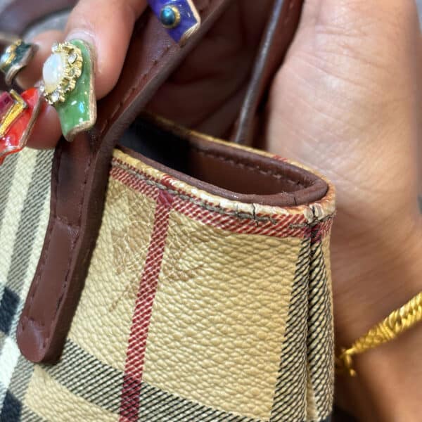 Burberry Nova Check Mini Tote - Image 3