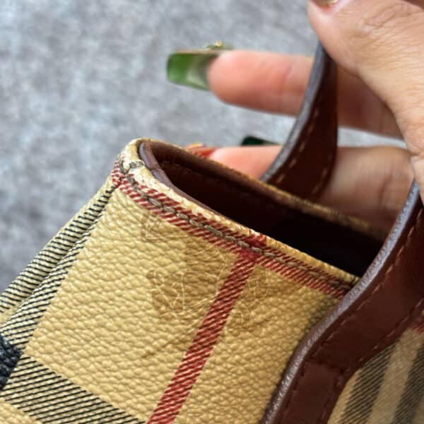 Burberry Nova Check Mini Tote - Image 4