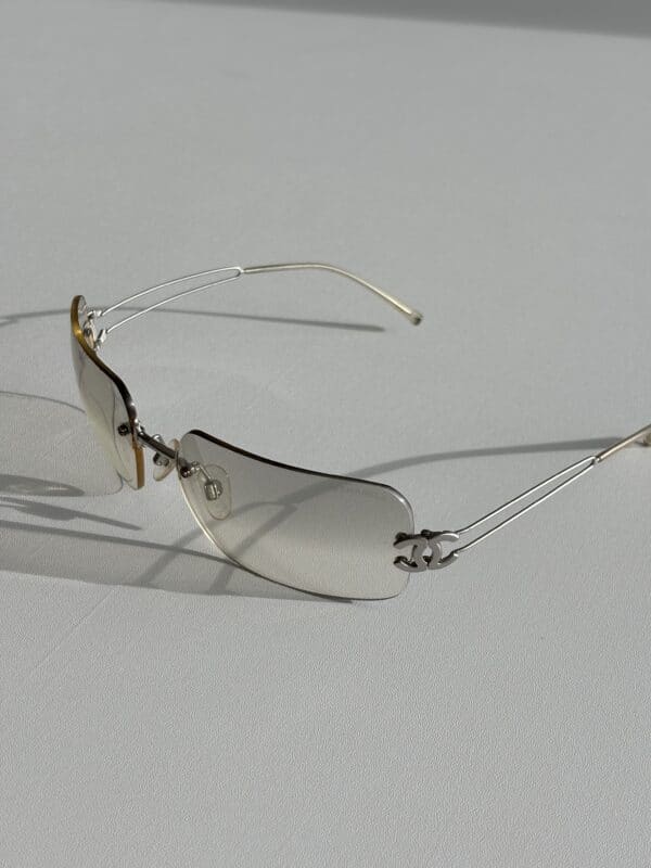 Chanel Rimless Side Logo Sunglasses