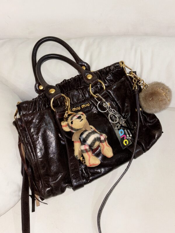 Miu Miu Vitello Lux Brown 2 ways