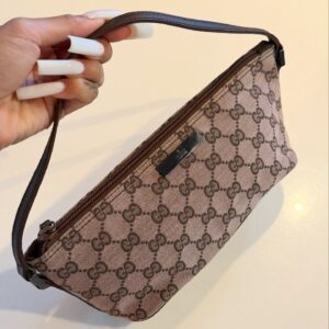 Gucci boat brown beige pochette