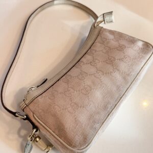 Vintage Gucci Boat Rose Denim Pochette