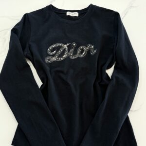 Vintage Dior navy long sleeve t-shirt